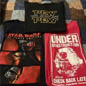 Star Wars  Various Graphic Tees - Black & Red